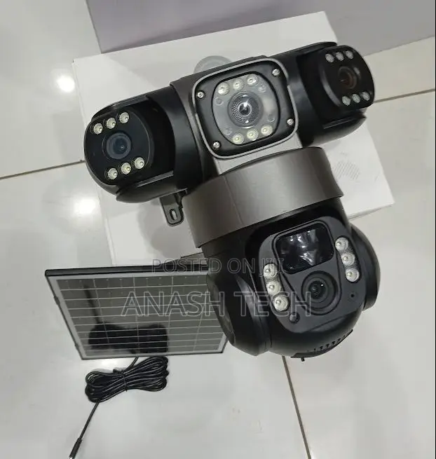 Manageable Triple Lens 4g Solar Camera Ptz, Remote Surveillance
