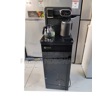 Black and Silver Nunix A1c Bottom Load Hot and Cold Water Dispenser