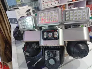 Upgraded Solar PTZ Camera V380 Triple Lens PTZ Camera