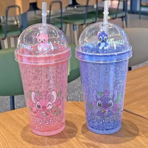 *Stitch Straw Frosted Cups