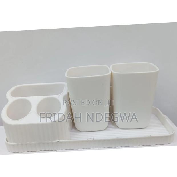 *Wall Mounted Luxurious Toothbrush/Toothbrush Holder With Two Cups - main view