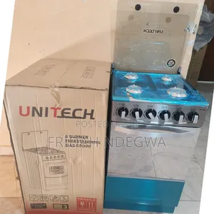 Silver 50*55 Unitech Full Gas Freestanding Jet Autoignition Cooker