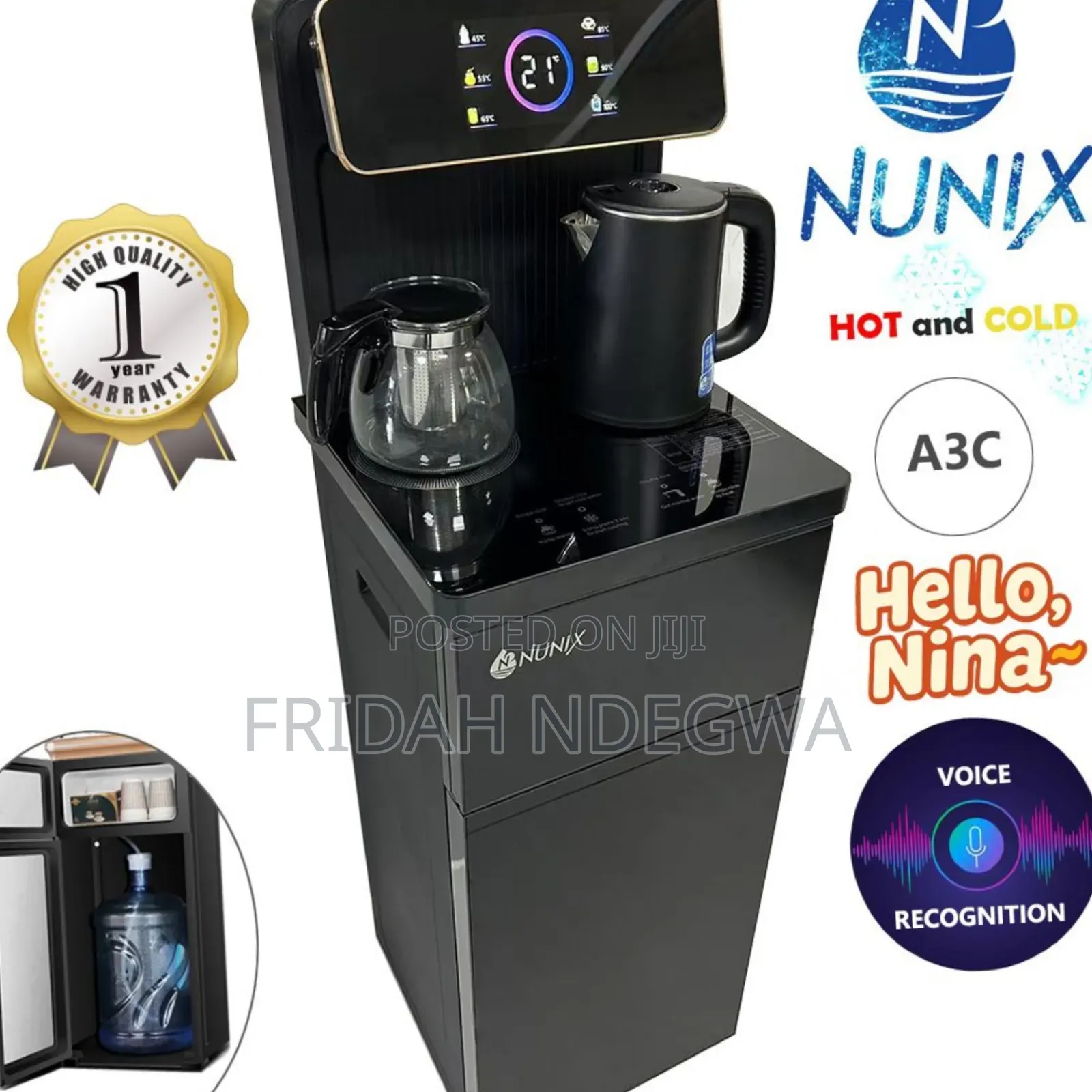 New Model Nunix A3c Hot and Cold Bottom Load Water Dispenser