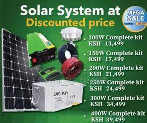 Chrismas Offers Solar System Complete Kit 100w to 400w