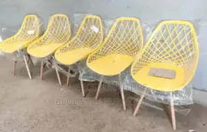 Yellow Meshed Eames Chair