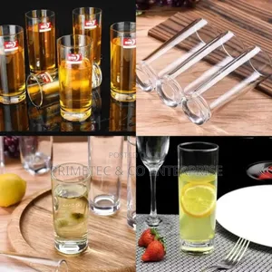 6pcs Long Straight Glasses at 