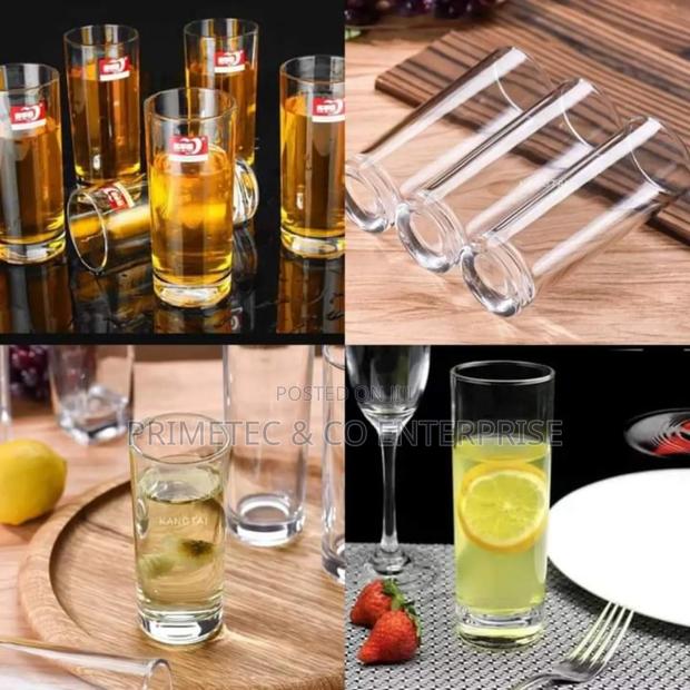 6pcs Long Straight Glasses at 