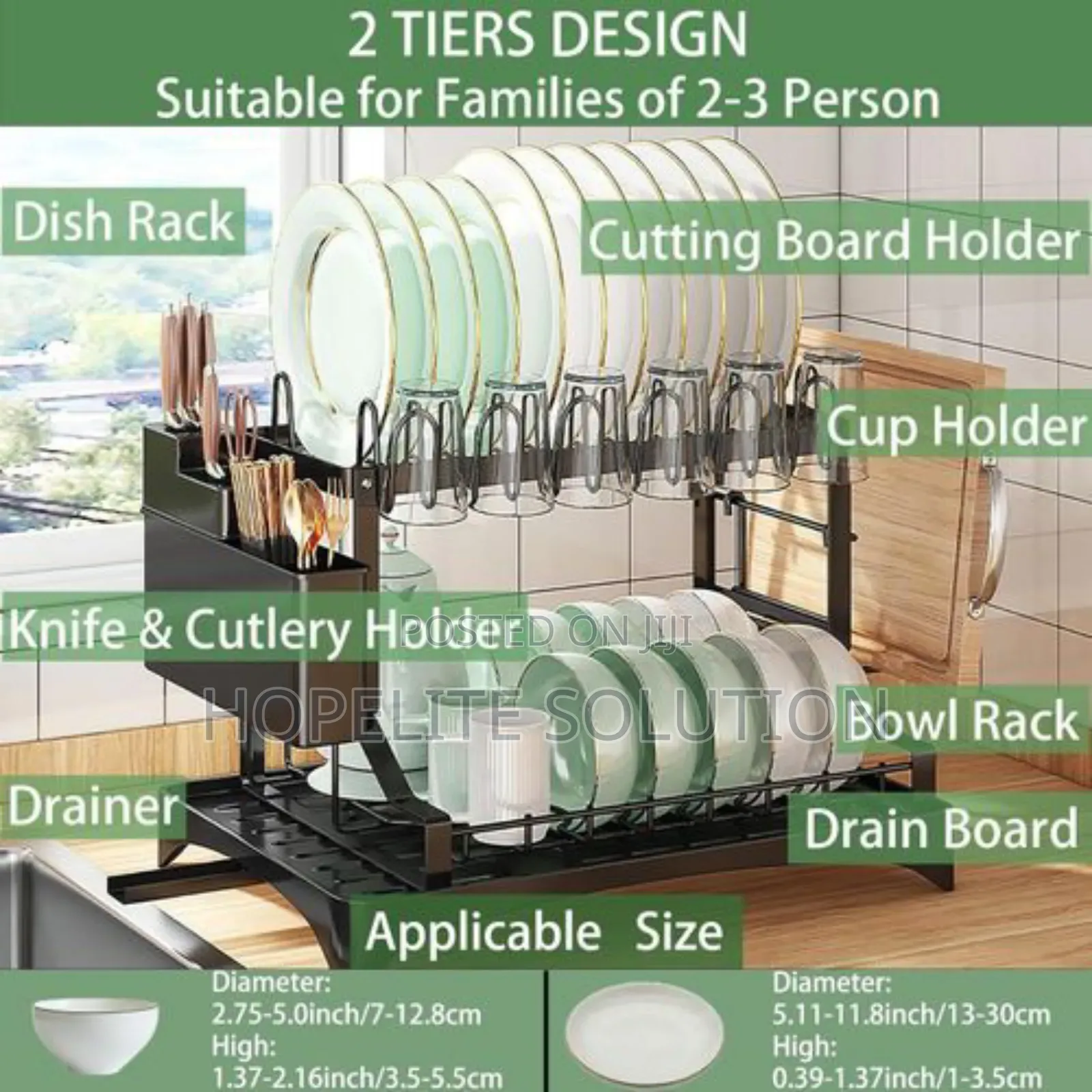 Bowel Rack With Drainer