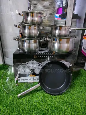 12 Pieces Stainless Steel Induction Pots