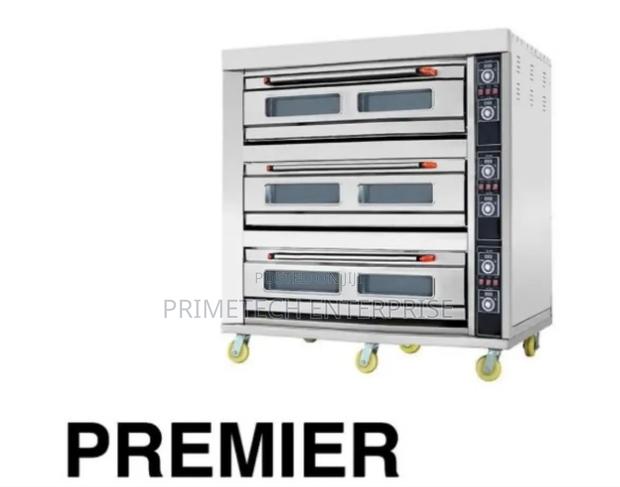 Commercial Electric Oven Three Decks Nine Trays - main view