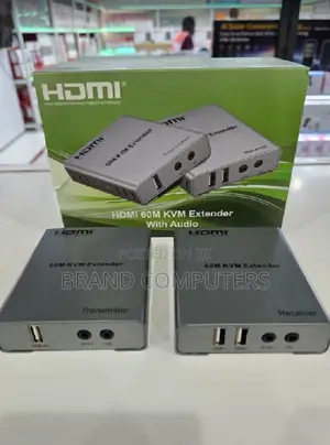 60m KVM Extender With Audio Over Cat 6 KVM Quality 60m