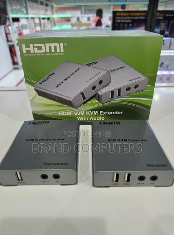 60m KVM Extender With Audio Over Cat 6 KVM Quality 60m