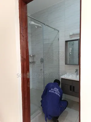 Inline Walk in Shower Glass Partition Doors
