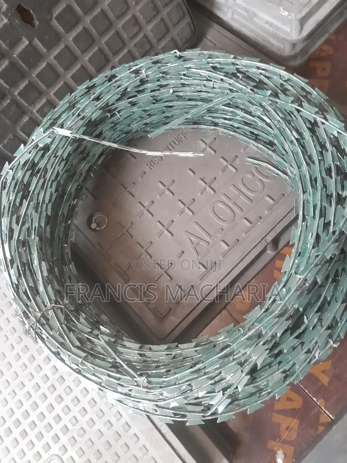 Galvanised Razor Wire