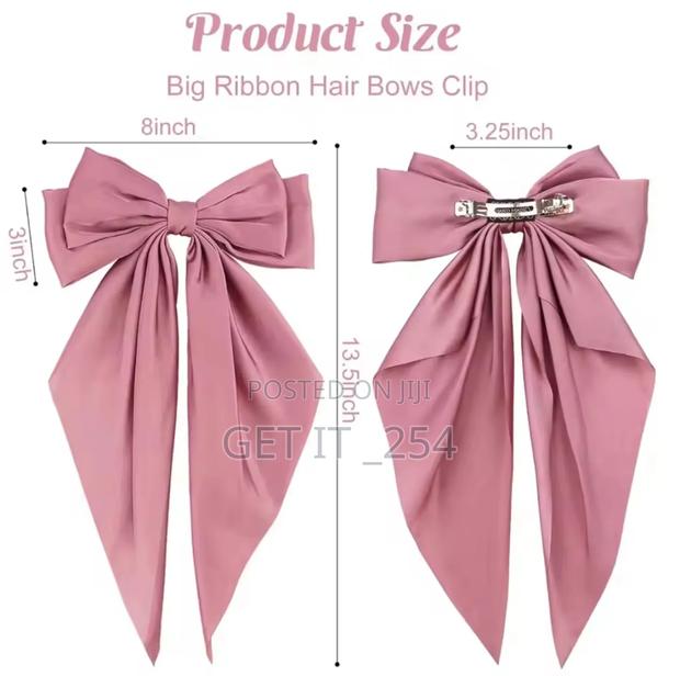 Lovely Trendy Colorful Bow Hair Accessories - thumbnail 2