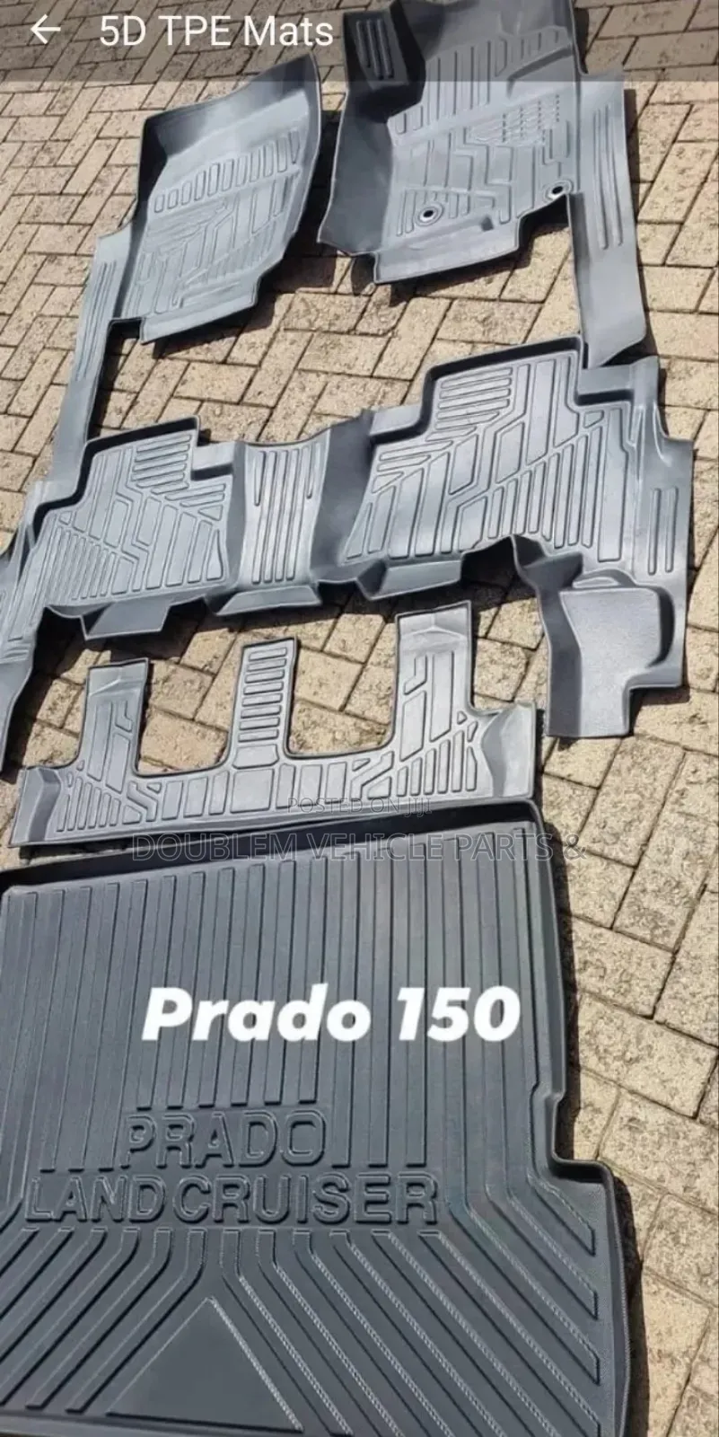 Floormats Floor Mats/Car Mats Boot Mats Landcruiser Prado 150 5d Tpe