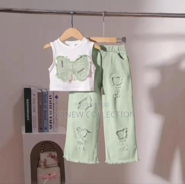 Girls Quality 2pc Trouser Set