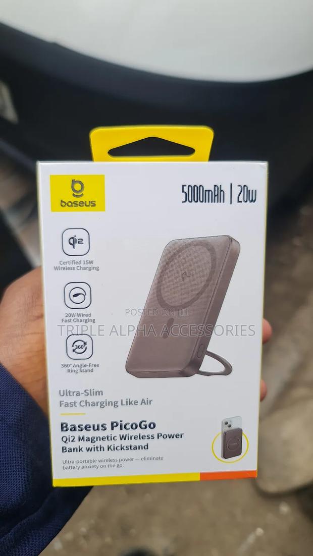 Baseus Magnetic 5,000mah 20w, Slim ,Wireless Powerbank - thumbnail 2