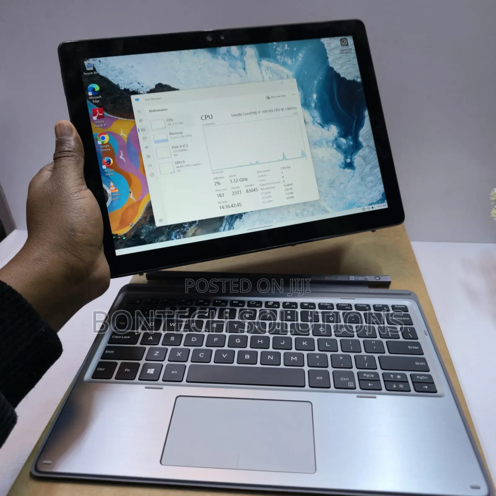 New Laptop Dell Latitude 7200 2-in-1 8GB Intel Core I7 SSD 256GB