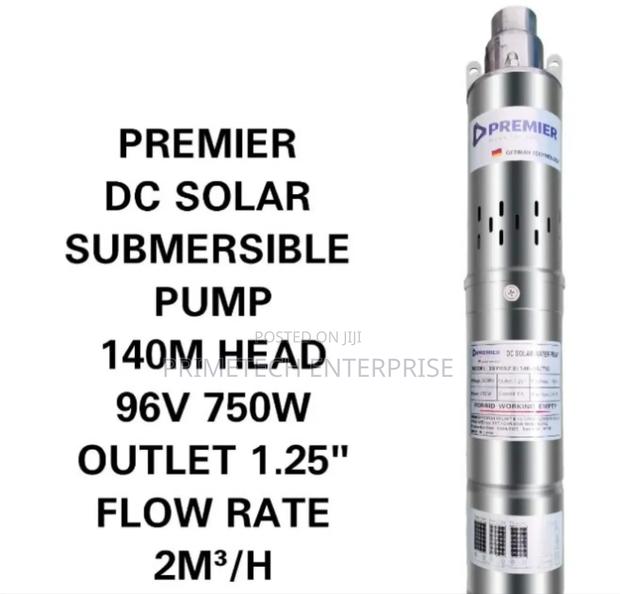 Dc Solar Submersible Water Pump 140m Head 750w