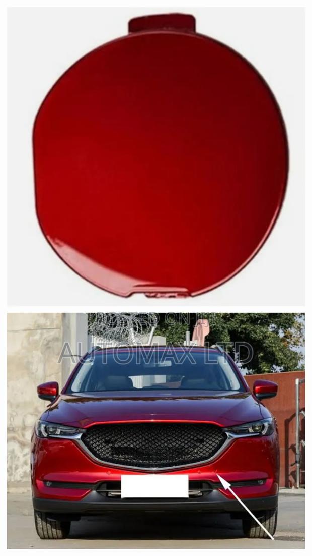 Yr2018+ Mazda Cx5, Red Front Bumper Towing Cap - main view