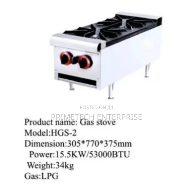 Commercial Double Gas Stove - main view