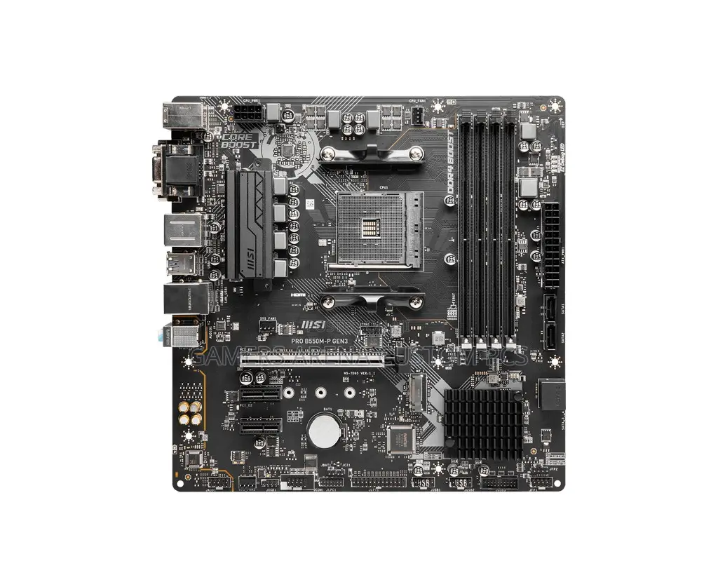 Msi Pro B550m-P Gen3 Micro-Atx Gaming Motherboard.