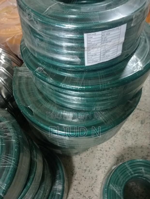 Green Braided Hose Pipe 3/4 by 30m Roll - main view