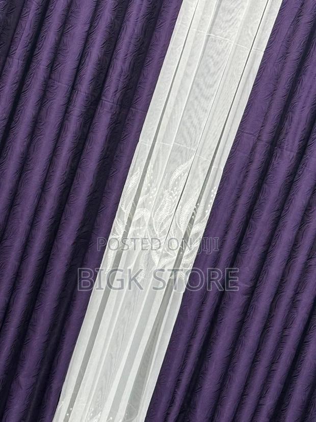 3 Pc Velvet Curtains ,Sheers ,Height-2.5m
,Smooth Soft Feel - thumbnail 2