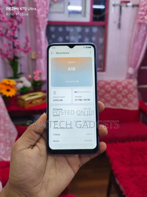 Oppo A18 128 GB Blue - thumbnail 2