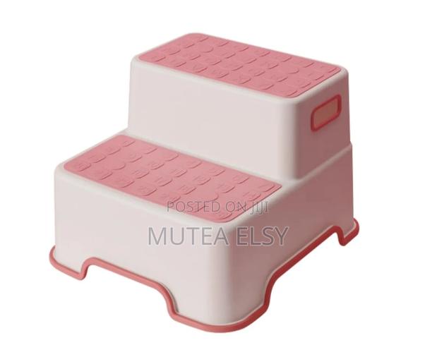 Blue, Pink Grey Portable Anti Slip Kids Step Stool - thumbnail 3