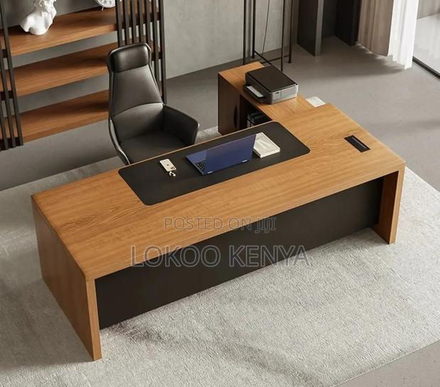 Office Desk : Modern Executive Corner Work Desk - thumbnail 4
