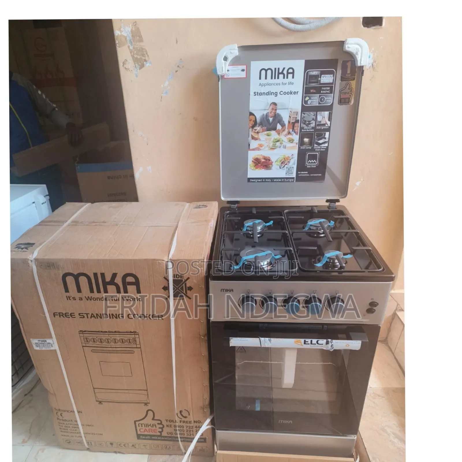 Mika Full All Gas Free Standing Gas Cooker- 50*60, Gas Oven
