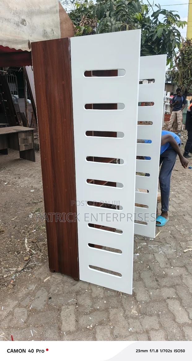 Modern Wooden Shoe Rack 3 By 6 With Drawer - thumbnail 3