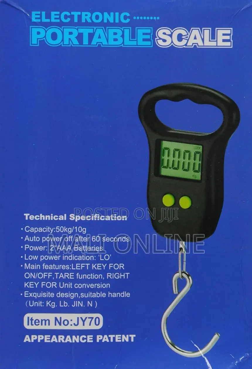 Portable Digital Hanging Weighing Scale 50kg/10g