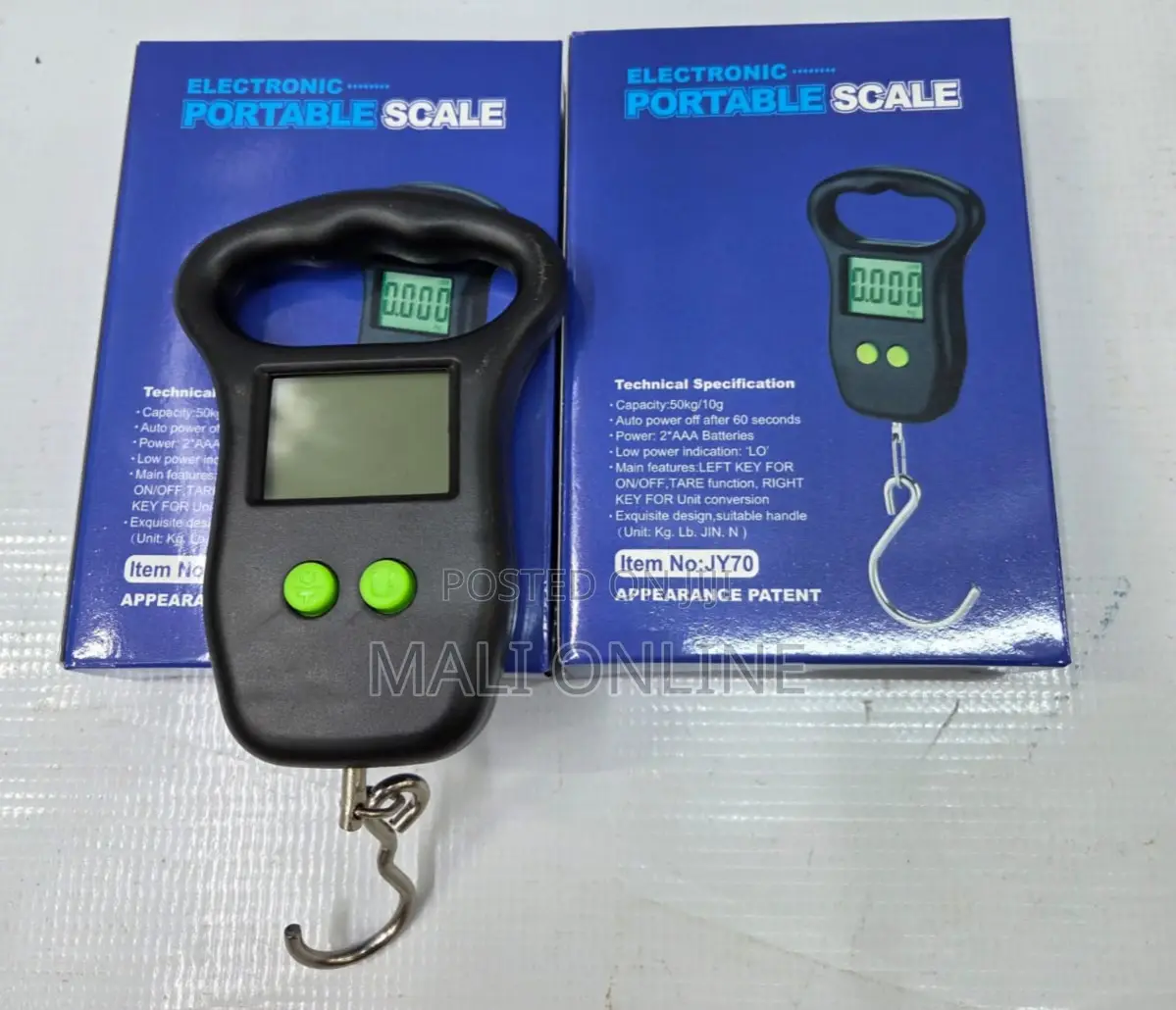 Portable Digital Hanging Weighing Scale 50kg/10g