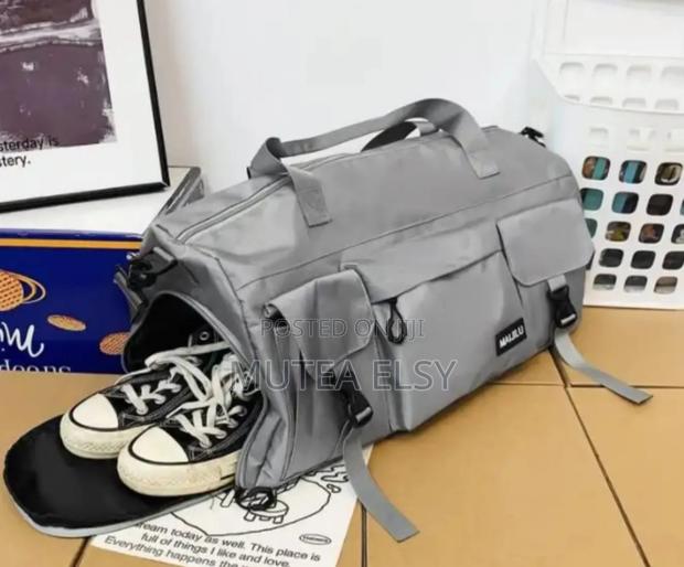 Black Grey Maijulu Duffle Bags - thumbnail 2