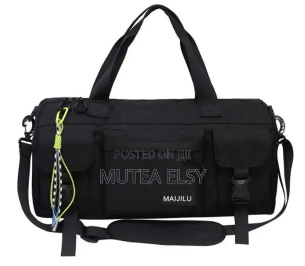 Black Grey Maijulu Duffle Bags - thumbnail 3