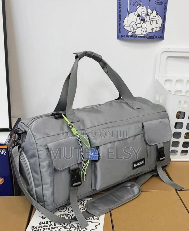Black Grey Maijulu Duffle Bags - thumbnail 4