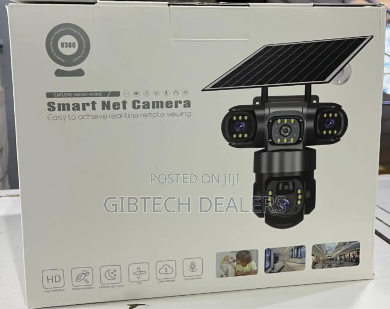Triple Lens 4g Solar CCTV Camera