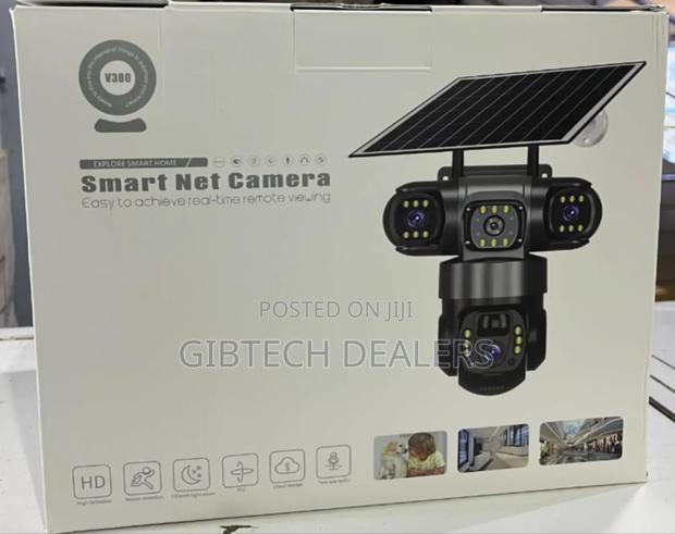 Triple Lens 4g Solar CCTV Camera