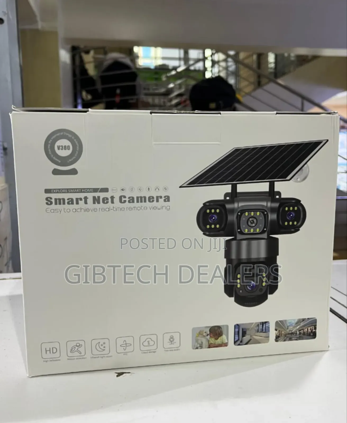 Triple Lens 4g Solar CCTV Camera Smatnet Ai Camera