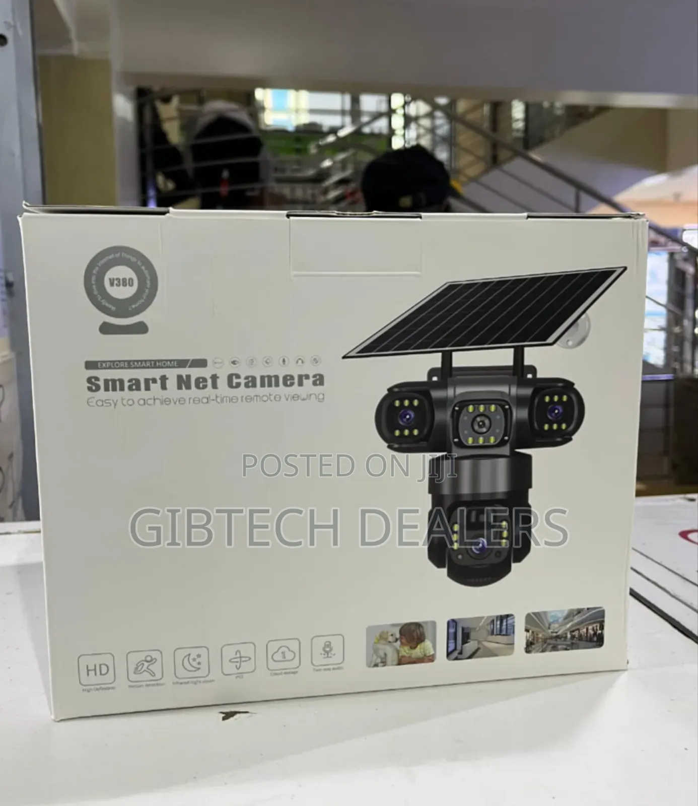 Smart Ai Camra Triple Lens 4g Solar CCTV Camera