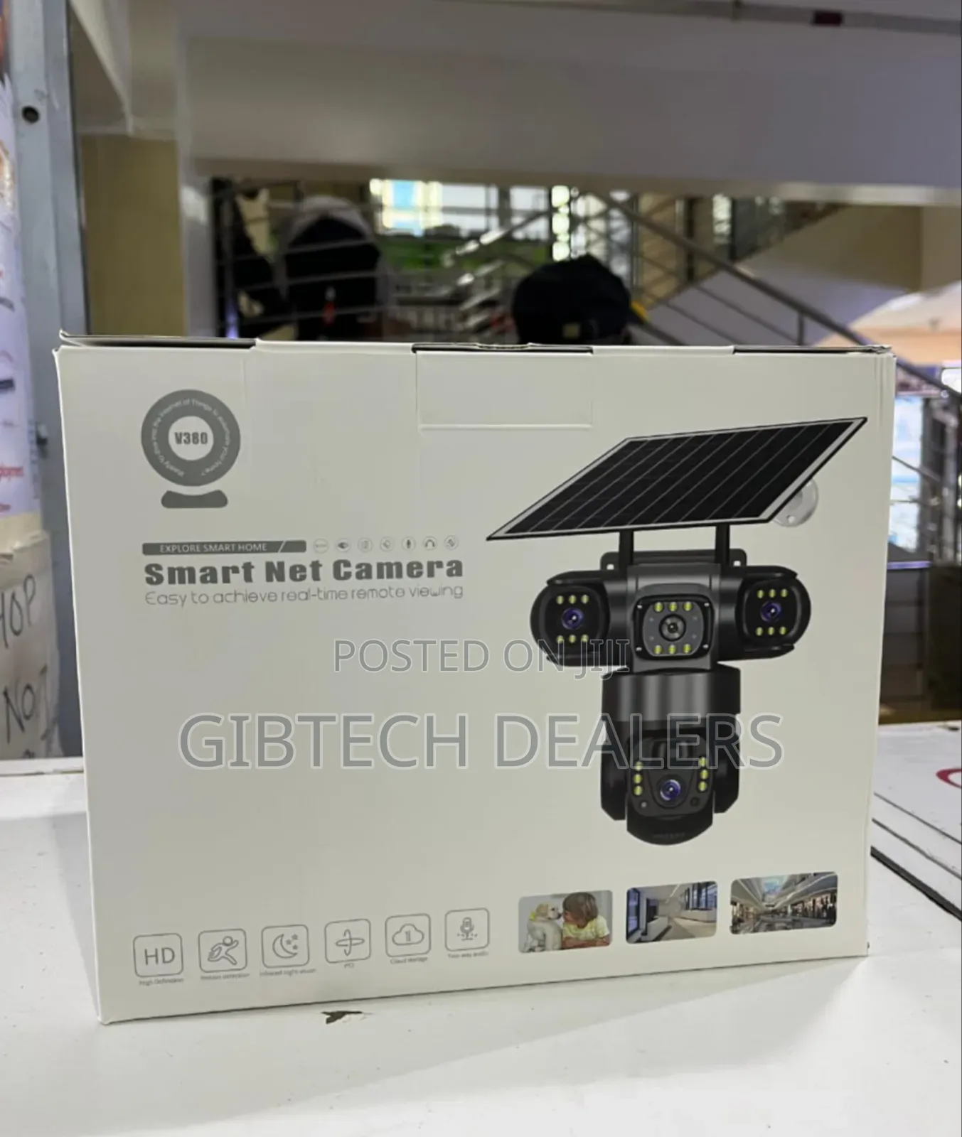 Smart Ai Camra Triple Lens 4g Solar CCTV Camera