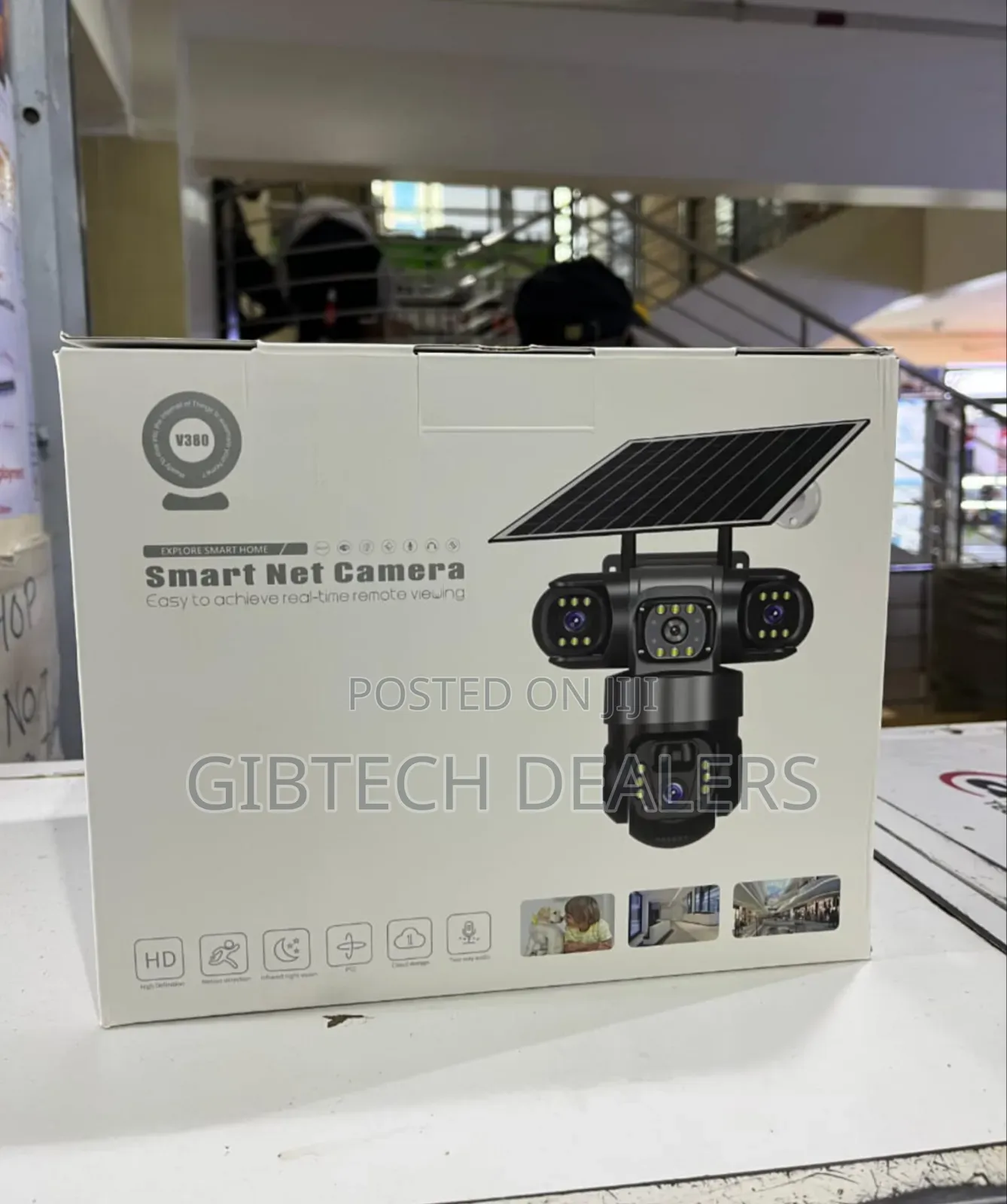 Smart Net Triple Lens Len 4g Solar CCTV Camera.