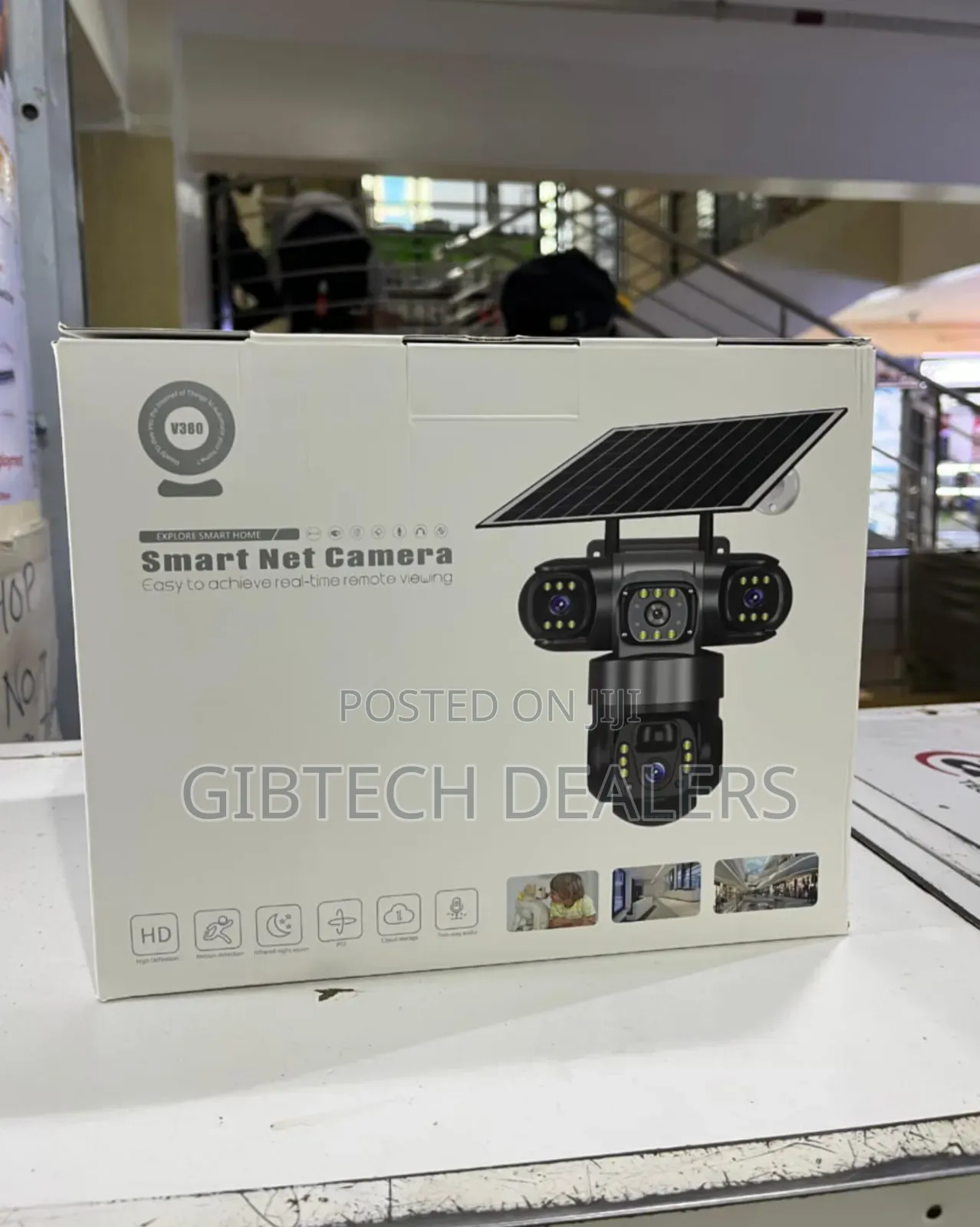 Smart Net Triple Lens Len 4g Solar CCTV Camera.