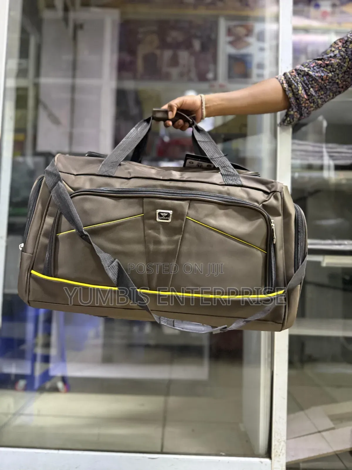 Brown Big Size Oxford Material Travelling Bags