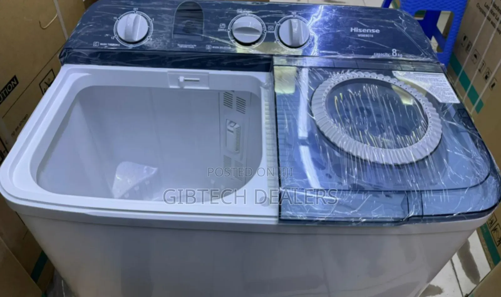 Hisense Washing Machine Semi Automatic 8kg Twin Tub