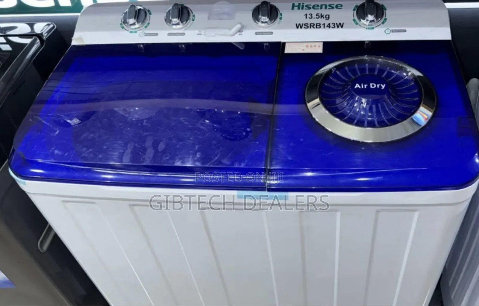 Hisense Washing Machine Twin Tub 13.5kg Top Load Semi-Automatic