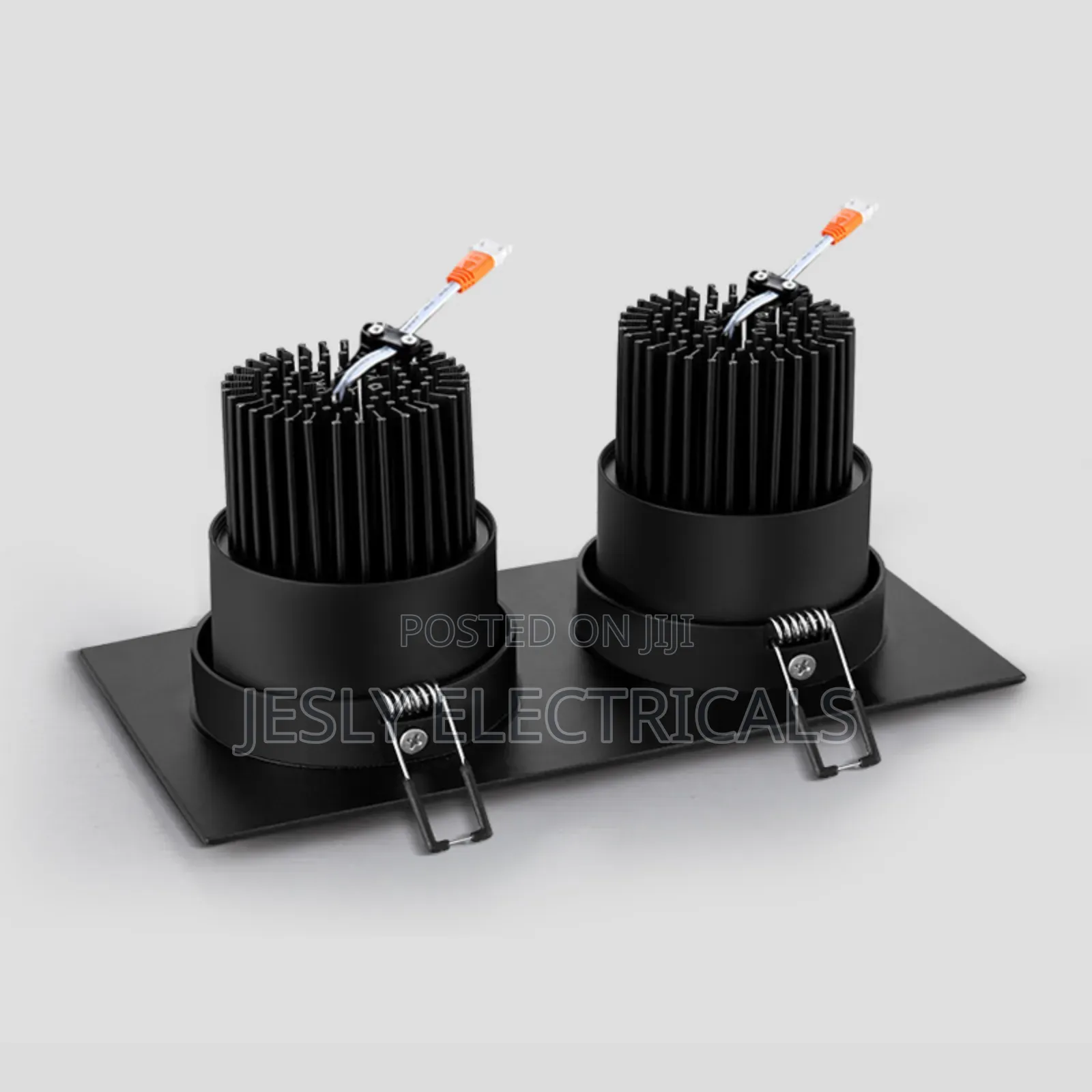 Double Head Square Cob Embedded Grille Downlight 20w 30w High-Quality